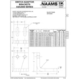 NAAMS Switch Mounting Bracket ASA2080