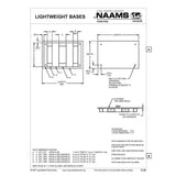 NAAMS Lightweight Base ASB0916L