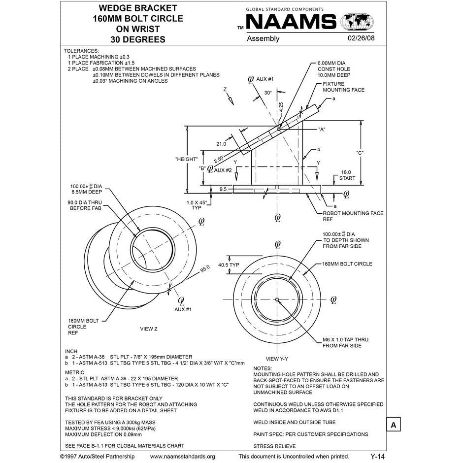 NAAMS Wedge Bracket AWB201