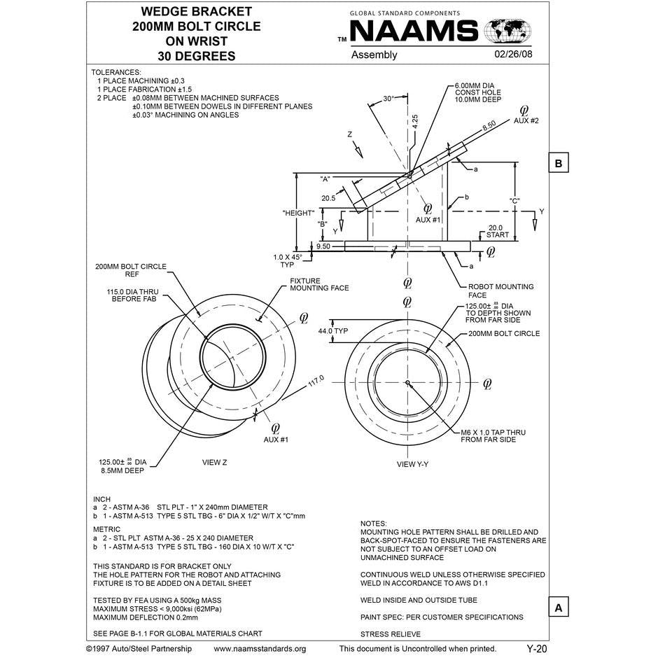 NAAMS Wedge Bracket AWB516
