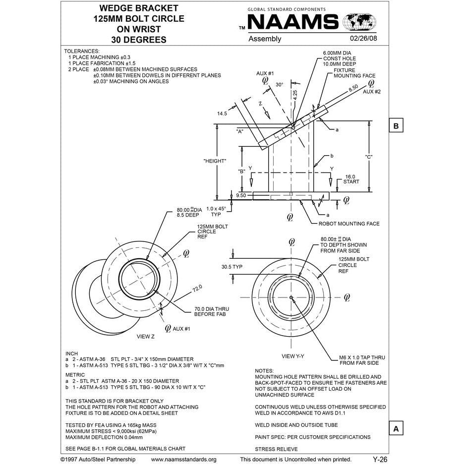 NAAMS Wedge Bracket AWB811