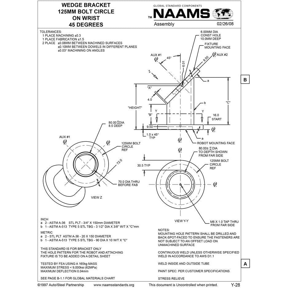 NAAMS Wedge Bracket AWB910