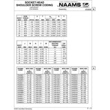 NAAMS Socket Head Shoulder Screw F040612 6 x 30