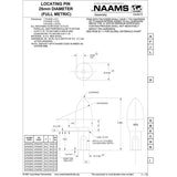 NAAMS Locating Pin APS256MT