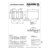 NAAMS Lightweight Base ASB0617LM