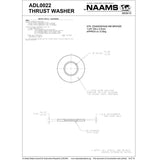 NAAMS Pivot Thrust Washer ADL0022