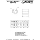 NAAMS Clevis Composite Bearing ACL0511