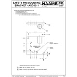 NAAMS Safety Pin Mounting Bracket ASC0011