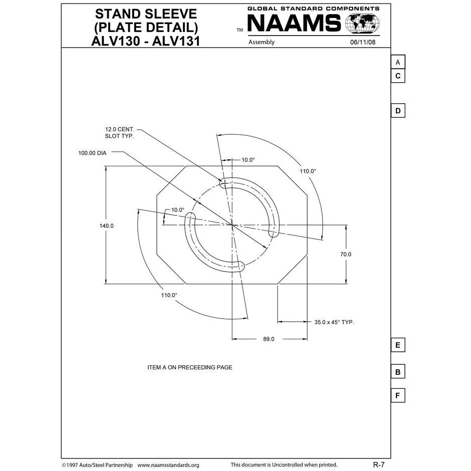 NAAMS Stand Sleeve ALV131