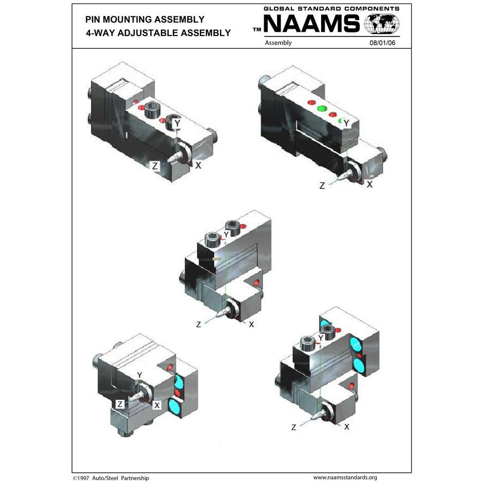 4-WAY PIN MOUNTING ASSEMBLIES