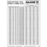 NAAMS Four Leg Stand APT4001 THRU APT4856