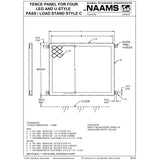 NAAMS Fence Panel ATS4001 THRU ATS4088