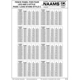 NAAMS Fence Panel ATS4001 THRU ATS4088
