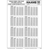 NAAMS Fence Panel ATS4101 THRU ATS4188