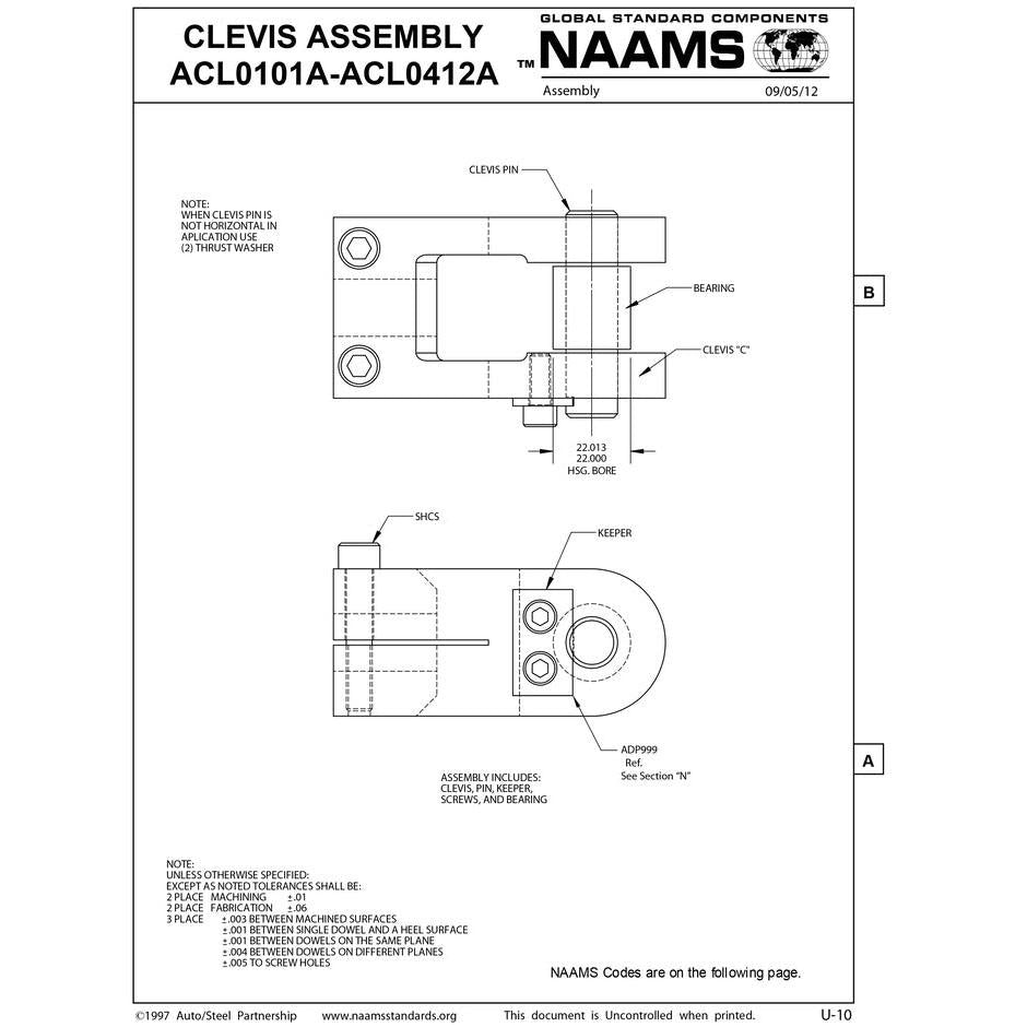 NAAMS Clevis Assembly ACL0106A