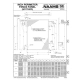 NAAMS Fence Panel Notched APF017N