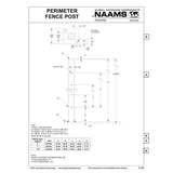NAAMS Fence Post APF026