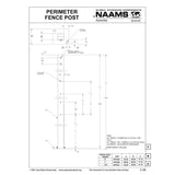 NAAMS Fence Post APF031