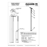 NAAMS Fence Post APF043