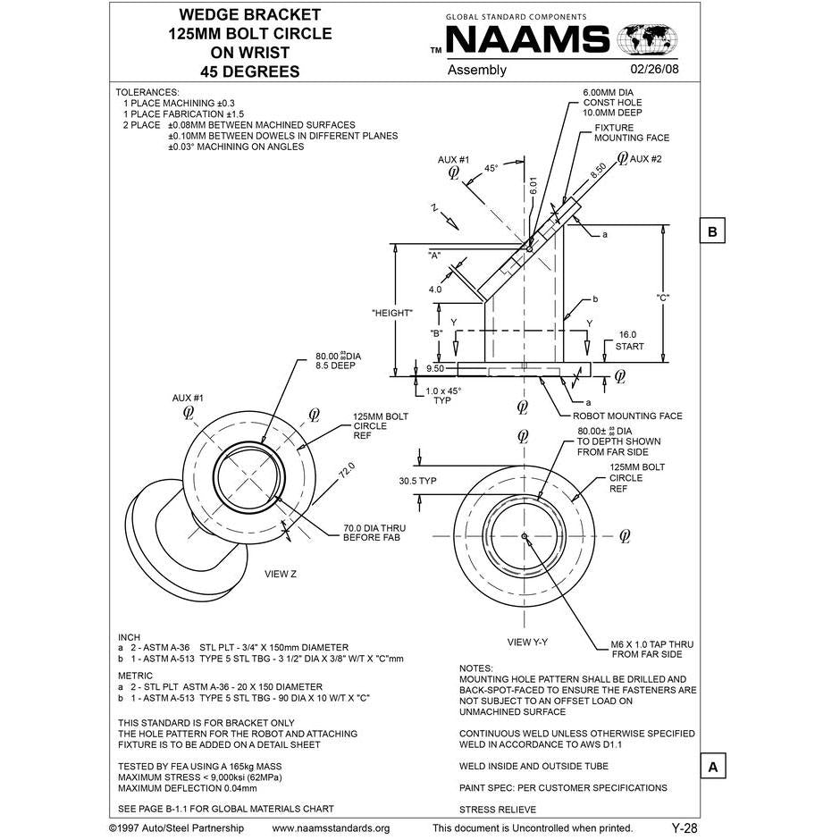 NAAMS Wedge Bracket AWB918