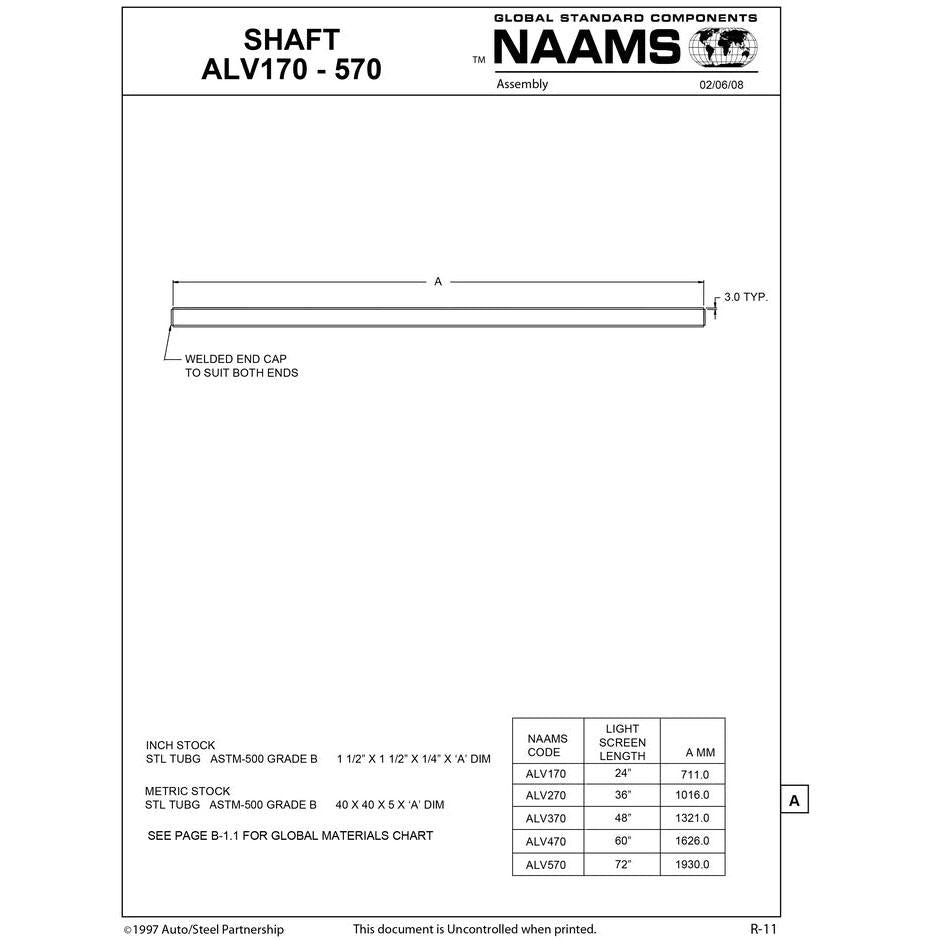 NAAMS Shaft ALV370