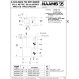 NAAMS Pin Retainer APR232M