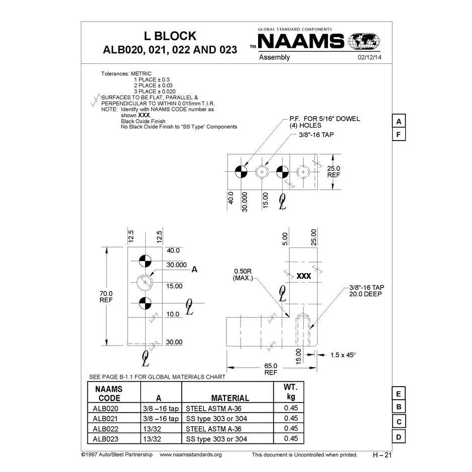 NAAMS L-Blocks ALB021