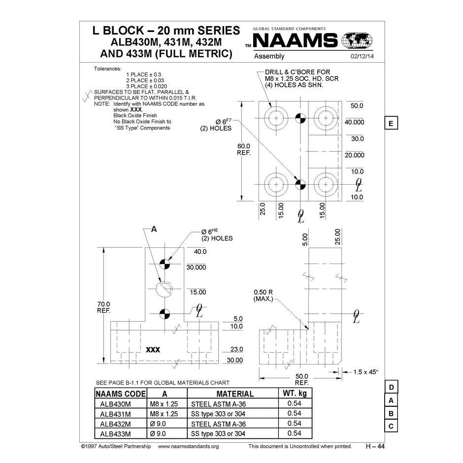 NAAMS L-Blocks ALB432M