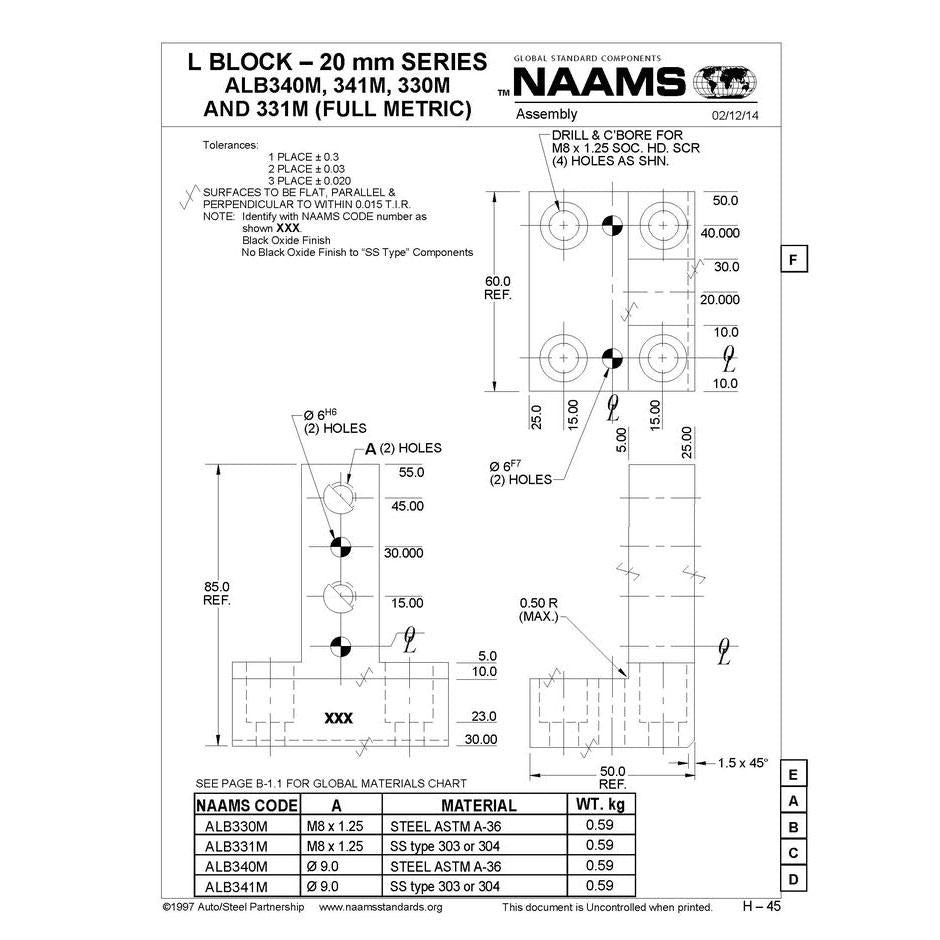 NAAMS L-Blocks ALB341M