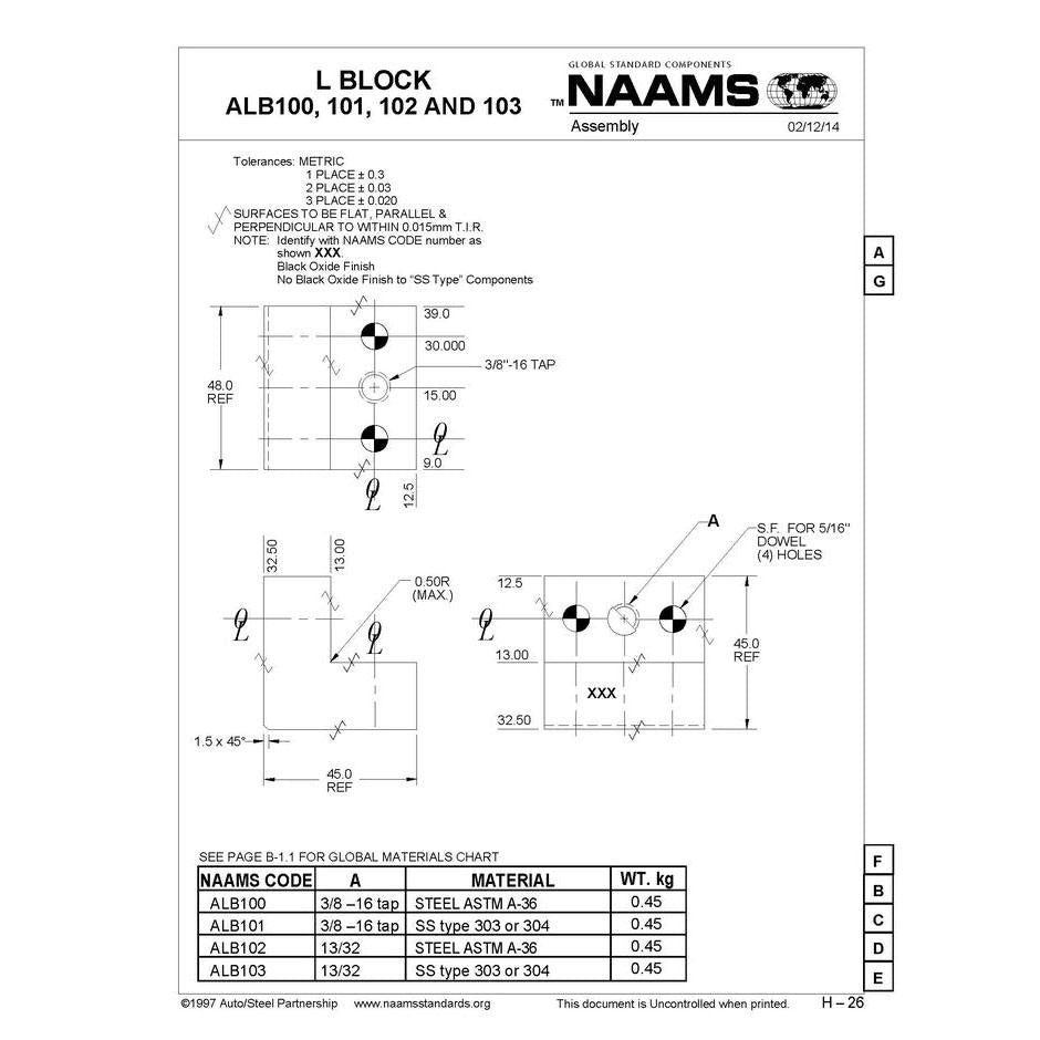NAAMS L-Blocks ALB102