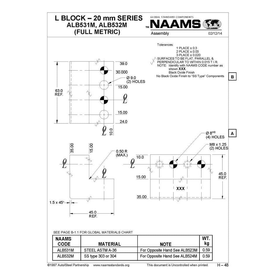 NAAMS L-Blocks ALB532M