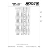 NAAMS Riser Angle Bracket ARA450M