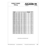 NAAMS Base Robot Riser ARR750