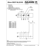 NAAMS 25mm Rest Block ARB547