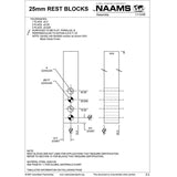 NAAMS 25mm Rest Block ARB514