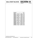 NAAMS 20mm Rest Block ARB574