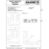 NAAMS Switch Adapter Bracket ASA6040