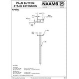 NAAMS Palm Button Stand Extension APB002