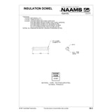 NAAMS AIN301 Insulation Dowel - Stainless Steel