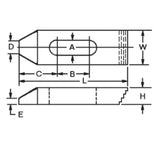 JERGENS STRAP, 13/16 FINE STEP X 6 - 46841