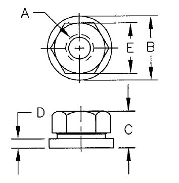 TE-CO 41707 FLANGE NUT UNF 3/4-16