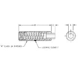 TE-CO 57303X FLAT HEX NOSE PLGR STL 3/8-16 NO NYLOK