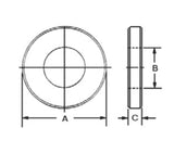 JERGENS WASHER, 3/4 FLAT SS - 32007