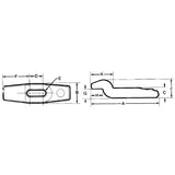 TE-CO 33952 FORGED TAPPED GOOSENECK CLAMP