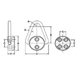 TE-CO AK47252-BW BUSHING, WASHER, SCRW SET