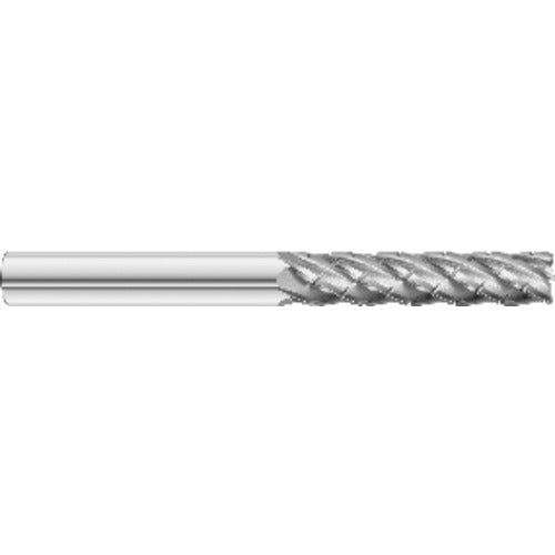 Fullerton Tool FT8525002 1/4 × 1/4 × 3/4 × 2-1/2 5 Flute 0.0200 Radius Carbide End Mill-Uncoated