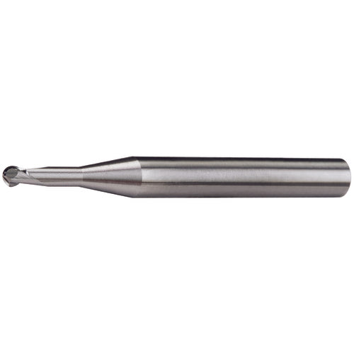 Micro 100 GE45MMBM0157X 1.5mm Dia. - 57mm OAL - AlTiN CBD-30 Helix-Ball Nose HP End Mill-2 FL