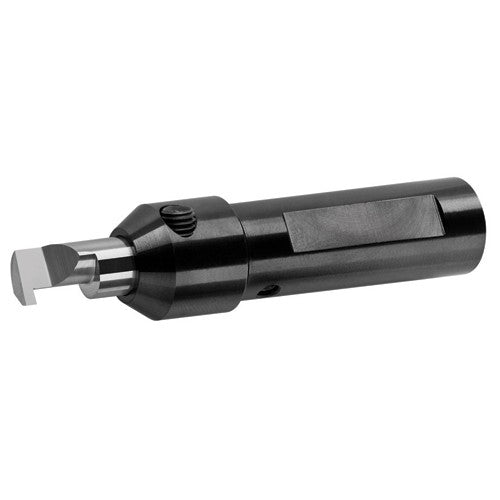 Micro 100 GE46QRR12524 QRR-125-241-1/2 Minimum Bore × 1/2 Shank × 3 OAL Grooving Tool - Retaining RIng - Uncoated