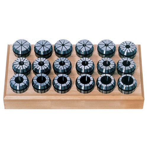 Techniks GM70701699 10 Pc. Collet Set-1/32 to 3/8_ - ER16 Style Round Open