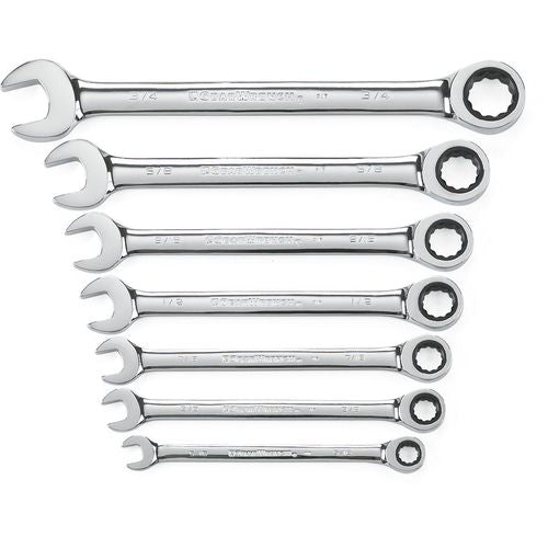 Gearwrench KP659317 7 Pieces Combination Ratcheting Wrench Set SAE